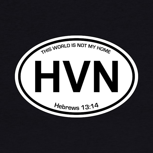 HEAVEN Country Code Sticker by UBC Tees